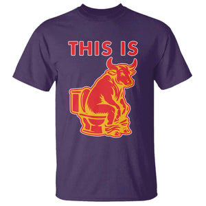 This Is Bull Shit T Shirt Bullshit Sarcastic Embarrassing Gag Gifts TS10 Purple Print Your Wear