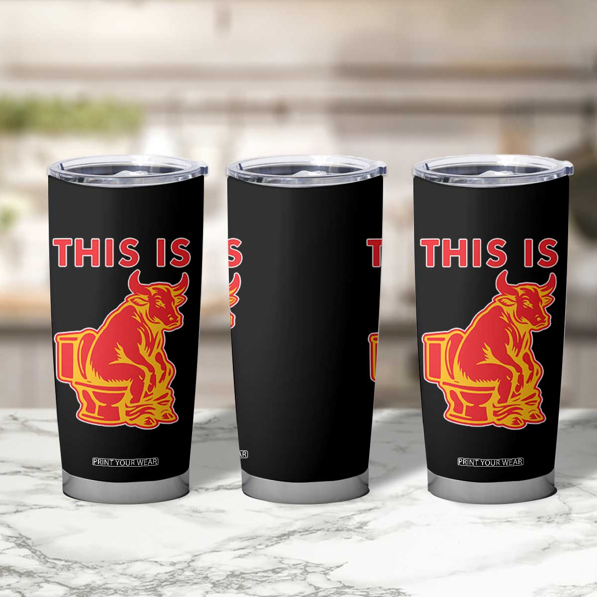 This Is Bull Shit Tumbler Cup Bullshit Sarcastic Embarrassing Gag Gifts TS10 Print Your Wear