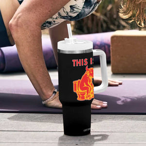 This Is Bull Shit Tumbler With Handle Bullshit Sarcastic Embarrassing Gag Gifts TS10 Print Your Wear