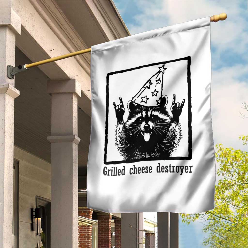 Vintage Raccoon Garden Flag Retro Silly Trash Panda Meme TS10 Print Your Wear
