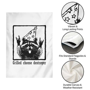 Vintage Raccoon Garden Flag Retro Silly Trash Panda Meme TS10 Print Your Wear