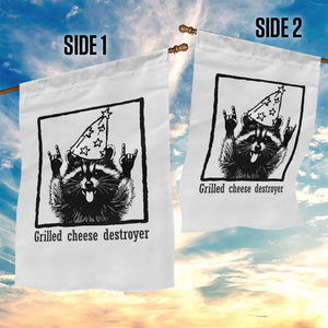 Vintage Raccoon Garden Flag Retro Silly Trash Panda Meme TS10 Print Your Wear