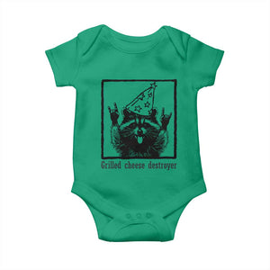 Vintage Raccoon Baby Onesie Retro Silly Trash Panda Meme TS10 Irish Green Print Your Wear