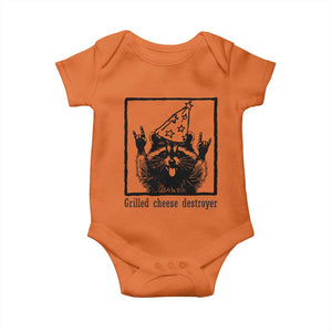 Vintage Raccoon Baby Onesie Retro Silly Trash Panda Meme TS10 Orange Print Your Wear