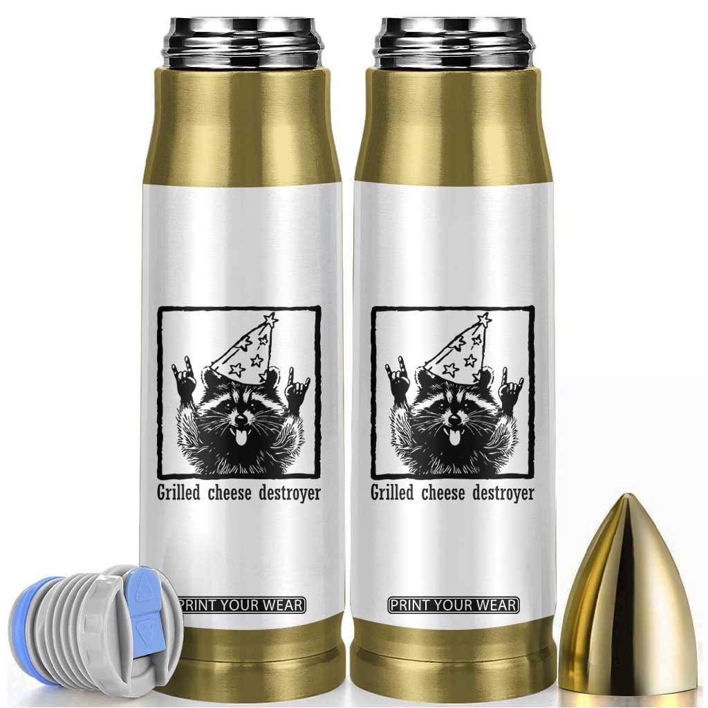 Vintage Raccoon Bullet Tumbler Retro Silly Trash Panda Meme TS10 White Print Your Wear