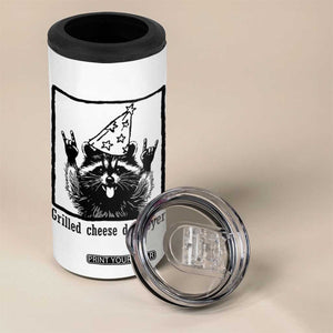 Vintage Raccoon 4 in 1 Can Cooler Tumbler Retro Silly Trash Panda Meme TS10 Print Your Wear