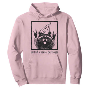 Vintage Raccoon Hoodie Retro Silly Trash Panda Meme TS10 Light Pink Print Your Wear