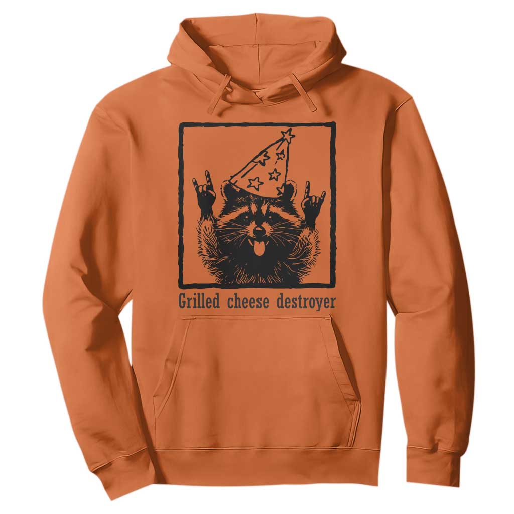 Vintage Raccoon Hoodie Retro Silly Trash Panda Meme TS10 Orange Print Your Wear