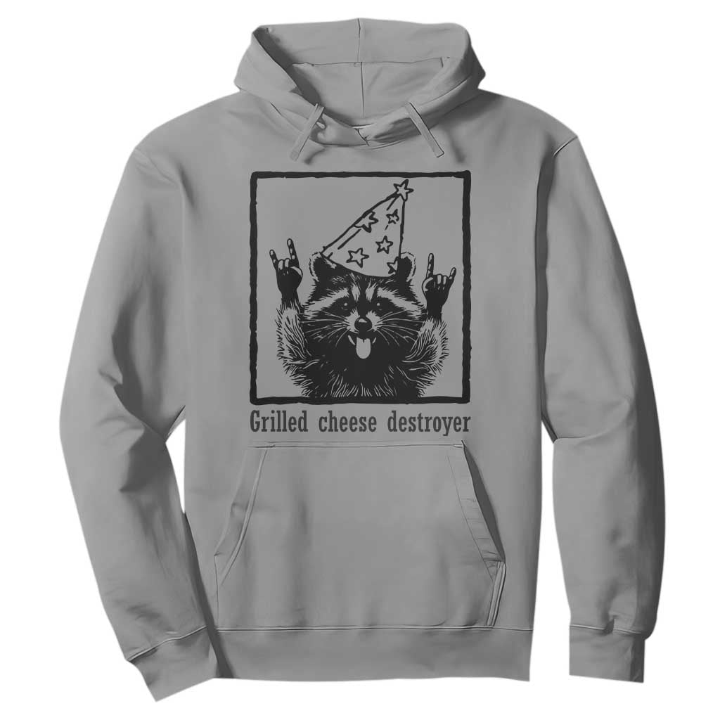 Vintage Raccoon Hoodie Retro Silly Trash Panda Meme TS10 Sport Gray Print Your Wear