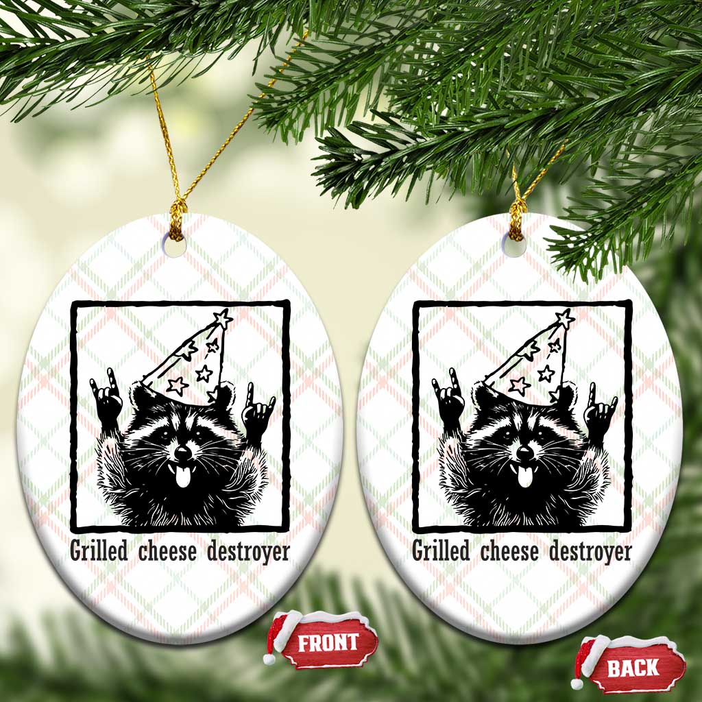Vintage Raccoon Ceramic Ornament Retro Silly Trash Panda Meme TS10 Print Your Wear