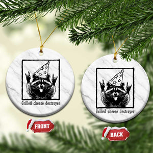 Vintage Raccoon Ceramic Ornament Retro Silly Trash Panda Meme TS10 1pc White Marble Print Your Wear