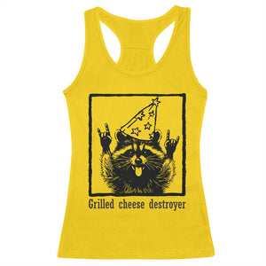 Vintage Raccoon Racerback Tank Top Retro Silly Trash Panda Meme TS10 Daisy Print Your Wear