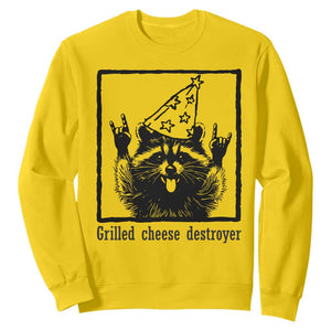 Vintage Raccoon Sweatshirt Retro Silly Trash Panda Meme TS10 Daisy Print Your Wear