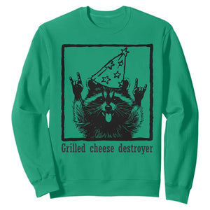 Vintage Raccoon Sweatshirt Retro Silly Trash Panda Meme TS10 Irish Green Print Your Wear