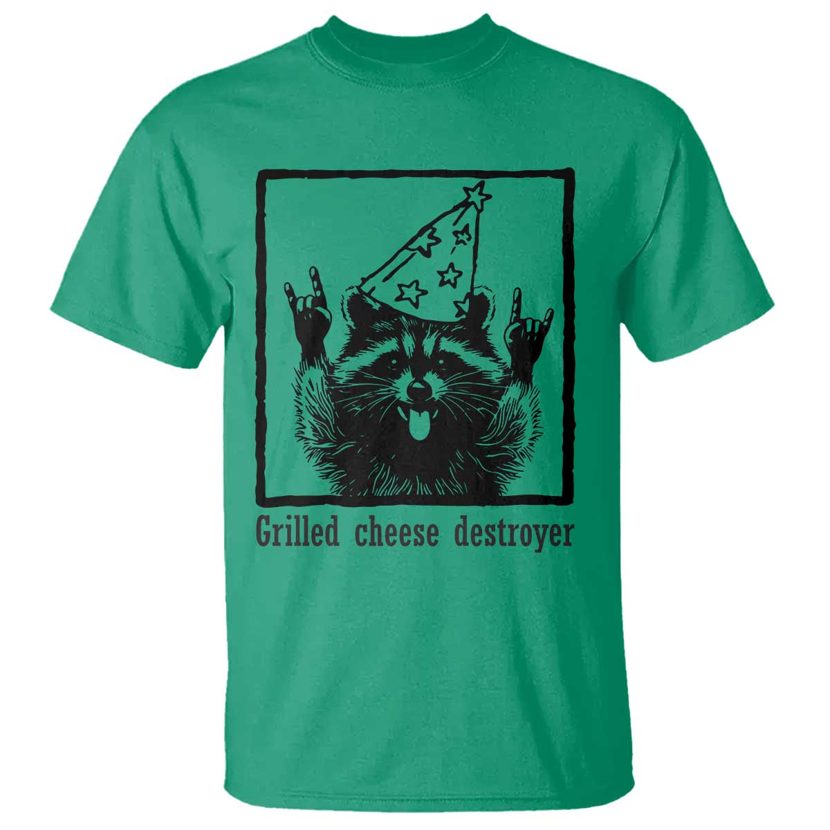 Vintage Raccoon T Shirt Retro Silly Trash Panda Meme TS10 Irish Green Print Your Wear