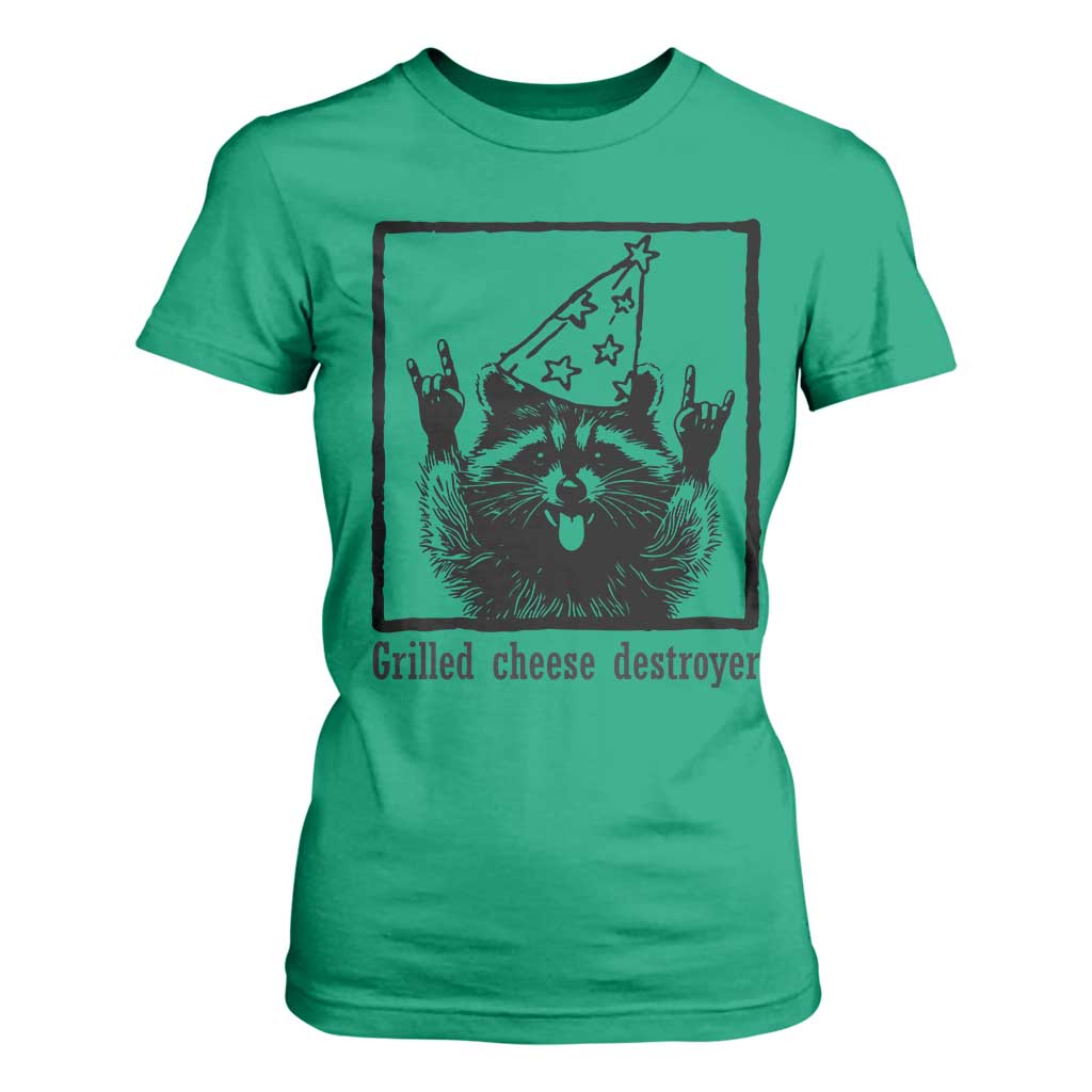 Vintage Raccoon T Shirt For Women Retro Silly Trash Panda Meme TS10 Irish Green Print Your Wear