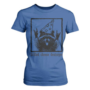 Vintage Raccoon T Shirt For Women Retro Silly Trash Panda Meme TS10 Royal Blue Print Your Wear