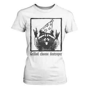 Vintage Raccoon T Shirt For Women Retro Silly Trash Panda Meme TS10 White Print Your Wear