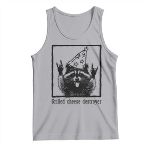 Vintage Raccoon Tank Top Retro Silly Trash Panda Meme TS10 Athletic Heather Print Your Wear