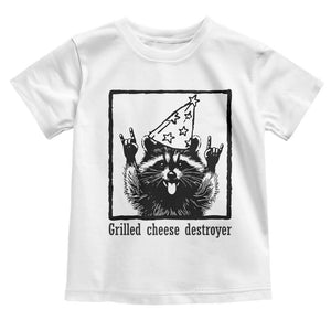 Vintage Raccoon Toddler T Shirt Retro Silly Trash Panda Meme TS10 White Print Your Wear