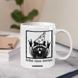 Vintage Raccoon Coffee Mug Retro Silly Trash Panda Meme TS10 Print Your Wear