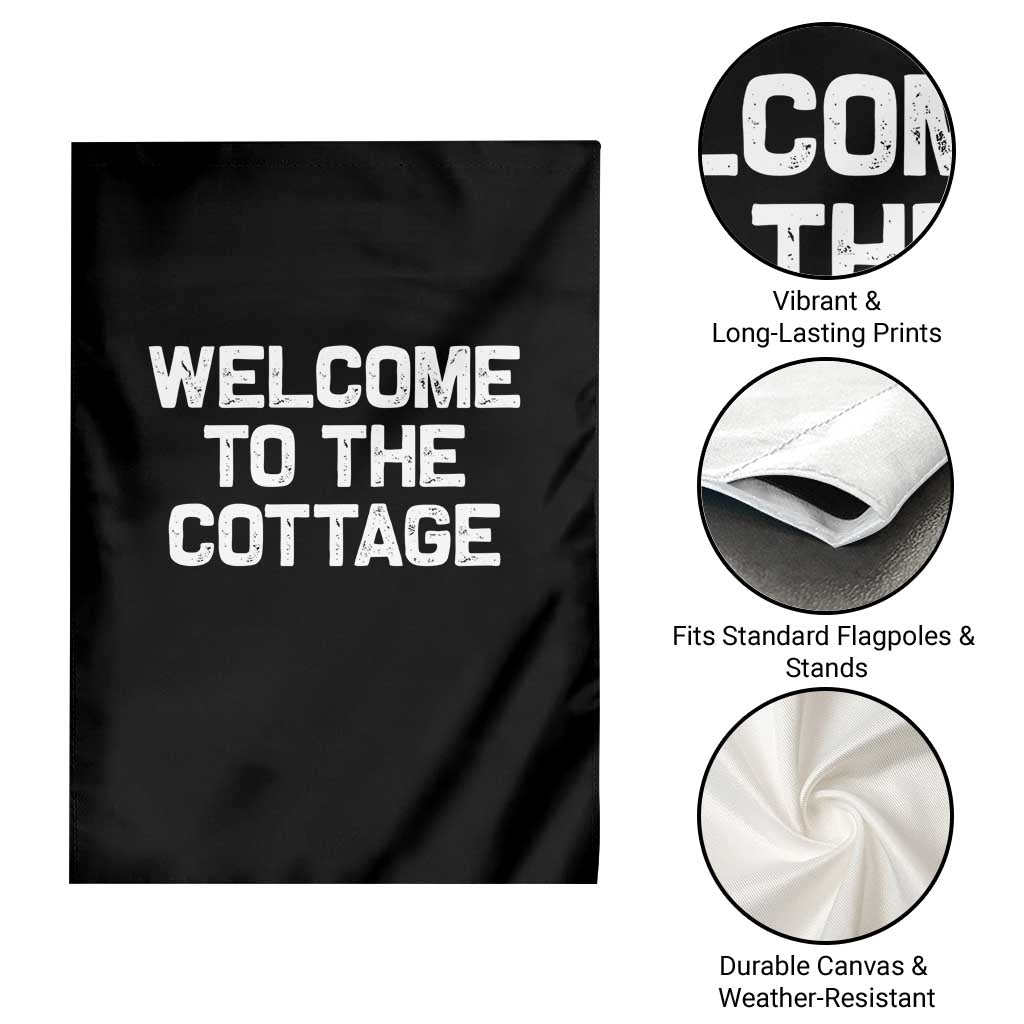 Welcome To The Cottage Garden Flag TS10 Print Your Wear