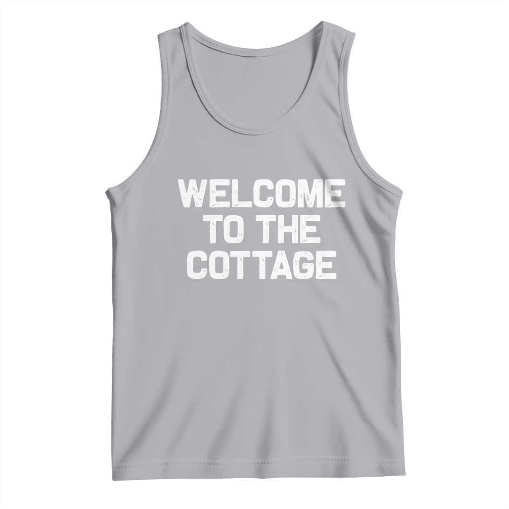 Welcome To The Cottage Tank Top TS10 Athletic Heather Print Your Wear