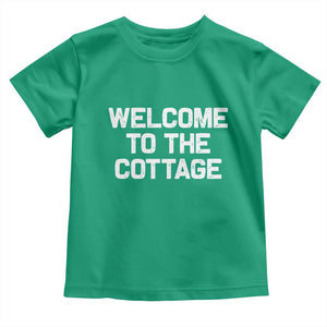 Welcome To The Cottage Toddler T Shirt TS10 Irish Green Print Your Wear