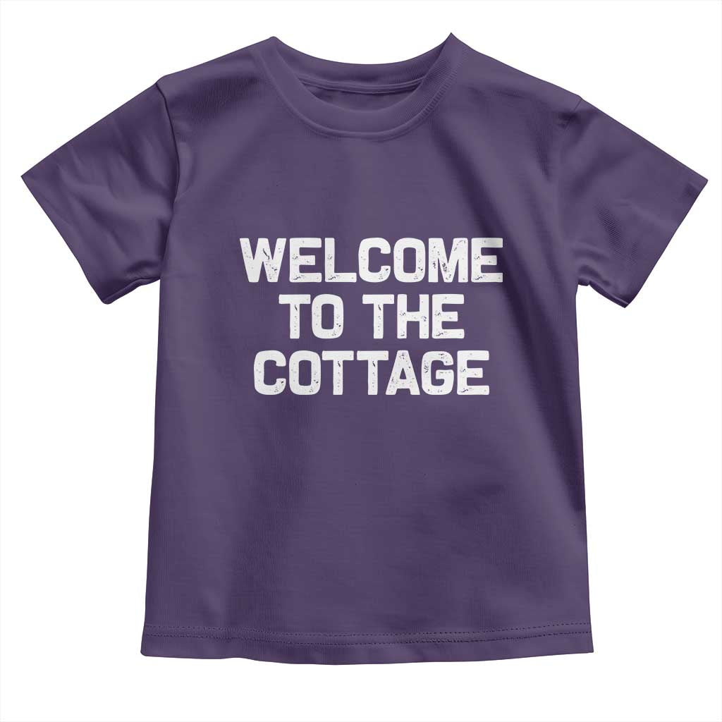 Welcome To The Cottage Toddler T Shirt TS10 Purple Print Your Wear