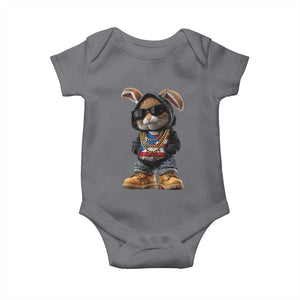Bunny Puerto Rican Flag Baby Onesie Puerto Rican Taino Boricua Vibes TS10 Charcoal Print Your Wear