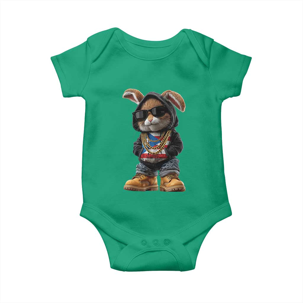 Bunny Puerto Rican Flag Baby Onesie Puerto Rican Taino Boricua Vibes TS10 Irish Green Print Your Wear