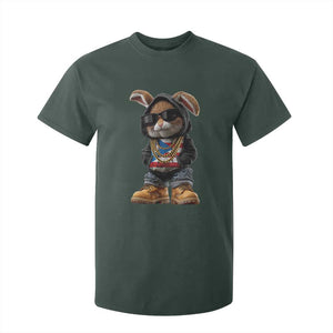 Bunny Puerto Rican Flag T Shirt For Kid Puerto Rican Taino Boricua Vibes TS10 Dark Forest Green Print Your Wear