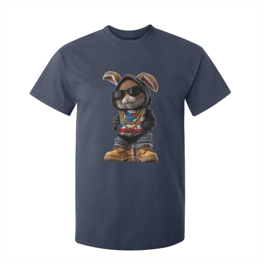 Bunny Puerto Rican Flag T Shirt For Kid Puerto Rican Taino Boricua Vibes TS10 Navy Print Your Wear