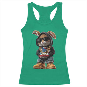 Bunny Puerto Rican Flag Racerback Tank Top Puerto Rican Taino Boricua Vibes TS10 Irish Green Print Your Wear