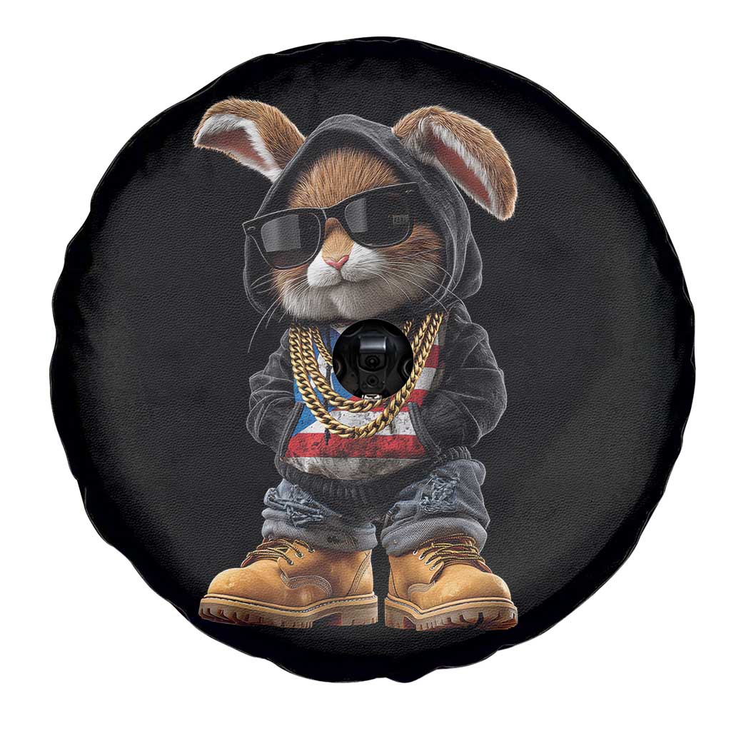 Bunny Puerto Rican Flag Spare Tire Cover Puerto Rican Taino Boricua Vibes TS10 Print Your Wear
