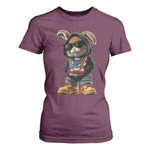 Bunny Puerto Rican Flag T Shirt For Women Puerto Rican Taino Boricua Vibes TS10 Maroon Print Your Wear