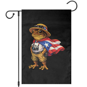 Coqui Frog Puerto Rico Flag Garden Flag Puerto Rican Taino Boricua Vibes TS10 Black Print Your Wear
