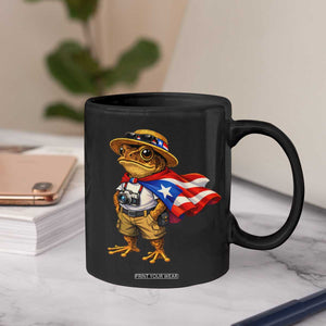 Coqui Frog Puerto Rico Flag Coffee Mug Puerto Rican Taino Boricua Vibes TS10 Print Your Wear