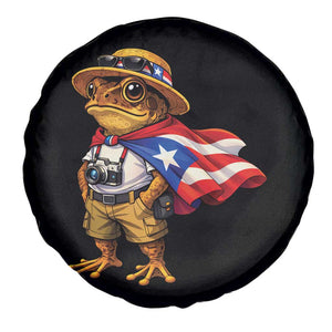 Coqui Frog Puerto Rico Flag Spare Tire Cover Puerto Rican Taino Boricua Vibes TS10 Print Your Wear