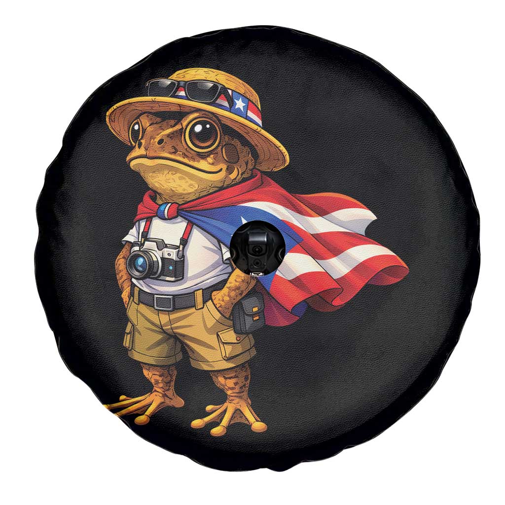 Coqui Frog Puerto Rico Flag Spare Tire Cover Puerto Rican Taino Boricua Vibes TS10 Print Your Wear