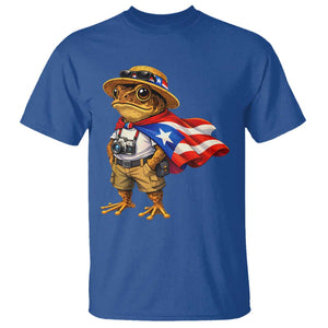 Coqui Frog Puerto Rico Flag T Shirt Puerto Rican Taino Boricua Vibes TS10 Royal Blue Print Your Wear