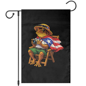 Funny Coqui Frog Puerto Rico Flag Garden Flag Puerto Rican Taino Boricua Hispanic TS10 Black Print Your Wear