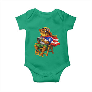 Funny Coqui Frog Puerto Rico Flag Baby Onesie Puerto Rican Taino Boricua Hispanic TS10 Irish Green Print Your Wear