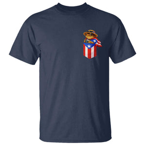 Funny Coqui Frog Puerto Rico Flag T Shirt Puerto Rican Taino Buricua Pocket Borinquen TS10 Navy Print Your Wear