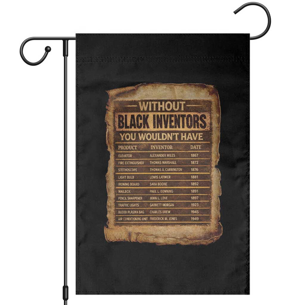 Black Inventors Garden Flag Afro African Melanin Black History Month Juneteenth TS10 Black Print Your Wear