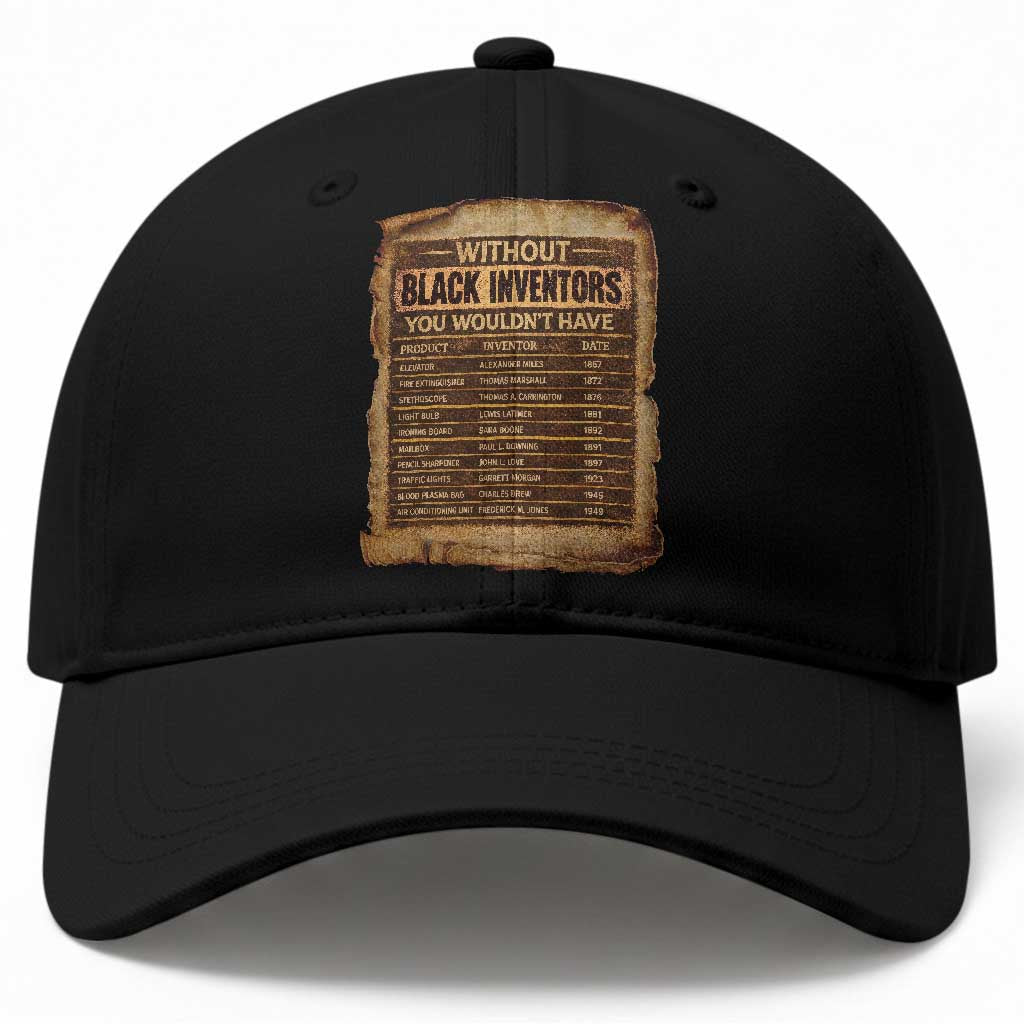 Black Inventors Baseball Cap Afro African Melanin Black History Month Juneteenth TS10 Print Your Wear
