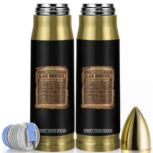 Black Inventors Bullet Tumbler Afro African Melanin Black History Month Juneteenth TS10 Black Print Your Wear