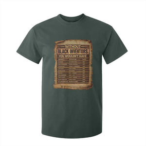 Black Inventors T Shirt For Kid Afro African Melanin Black History Month Juneteenth TS10 Dark Forest Green Print Your Wear