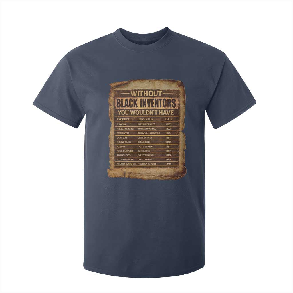 Black Inventors T Shirt For Kid Afro African Melanin Black History Month Juneteenth TS10 Navy Print Your Wear