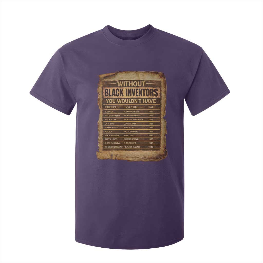 Black Inventors T Shirt For Kid Afro African Melanin Black History Month Juneteenth TS10 Purple Print Your Wear